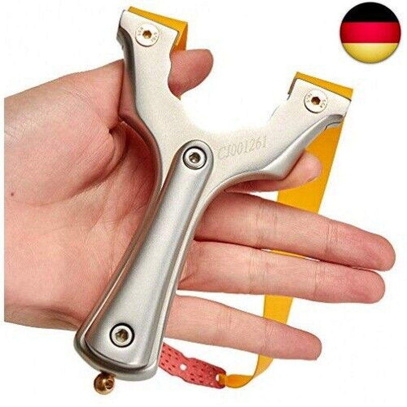 Huntingdoor Schleuder Zwille Steinschleuder Jagd Slingshot Edelstahl Profi