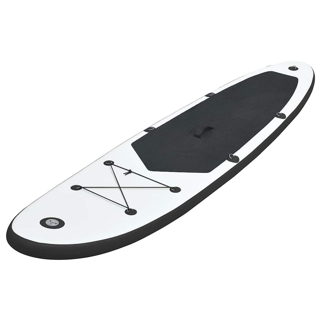 Aufblasbares Stand up Paddle Board Set Schwarz Und Weiß