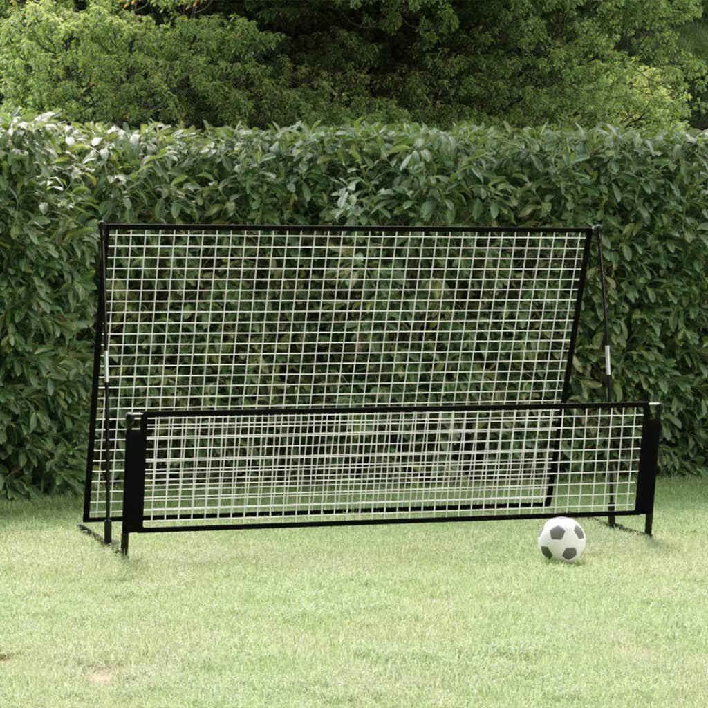 2-In-1 Rebounder Und Fußballtor 202X104X120 Cm Stahl