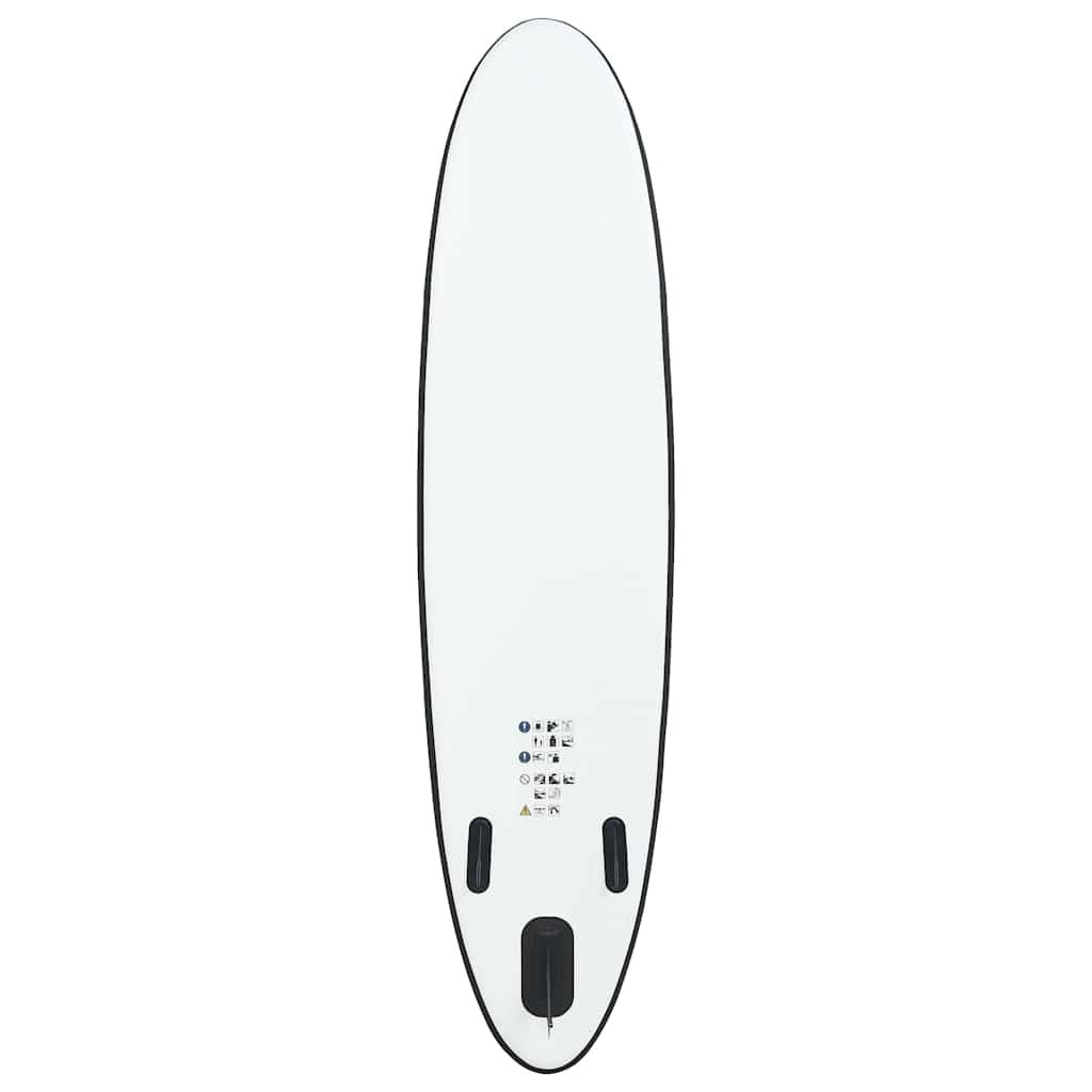 Aufblasbares Stand up Paddle Board Set Schwarz Und Weiß