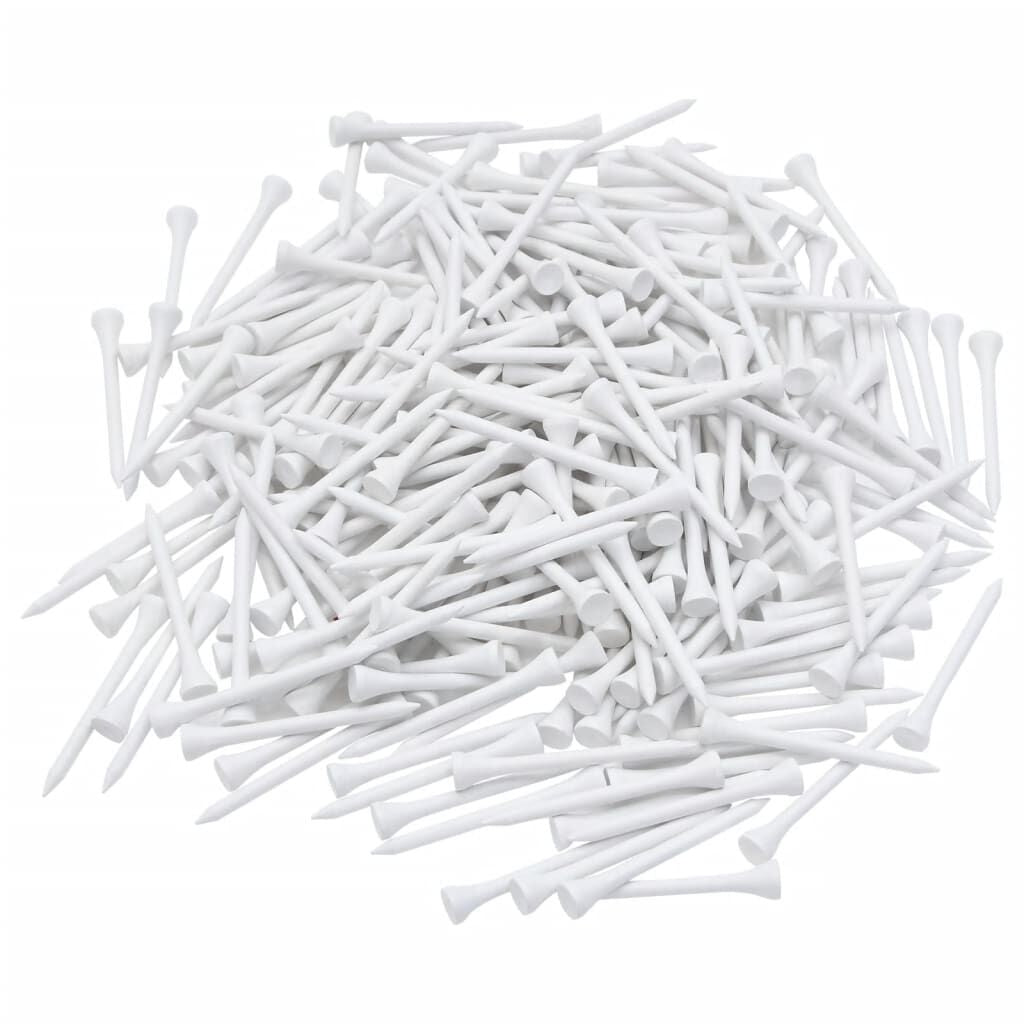 Golf-Tees 1000 Stk. Weiß 83 Mm Bambus