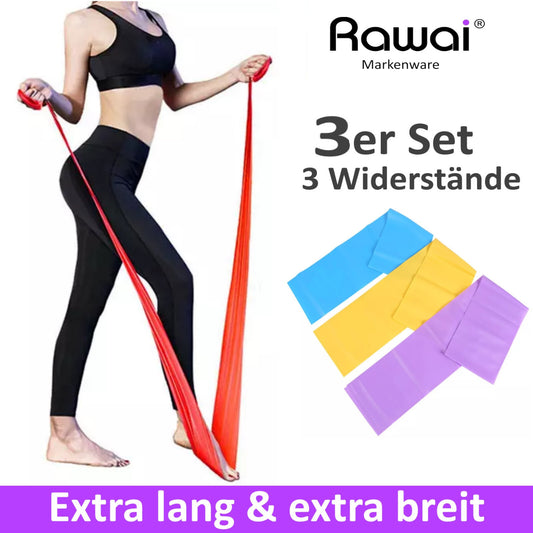 3Er-Set Fitnessband Gymnastikband Widerstandsban